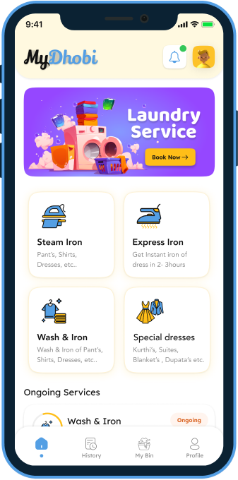 Laundr Clone App Development Image